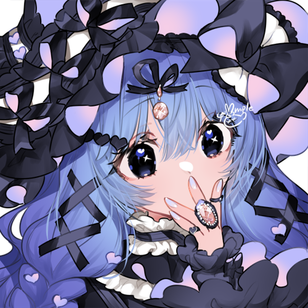 青っぽい地雷ちゃんアイコン