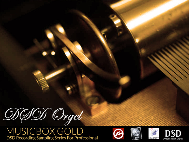『GOLD / ゴールド』日本製オルゴール　DTM用 KONTAKT/SOUNDFONT/WAV/EXS24 オルゴール音源　MUSICBOX音源　DSD録音　ハイレゾ音源　ダウンロード