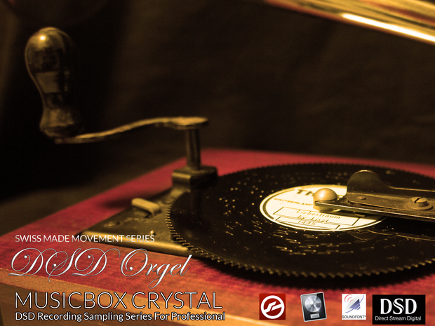 『CRYSTAL/クリスタル』スイス製ディスクオルゴール　DTM用 KONTAKT/SOUNDFONT/WAV/EXS24 オルゴール音源　MUSICBOX音源　DSD録音　ハイレゾ音源　ダウンロード
