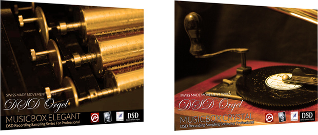 スイス製『ELEGANT』＆『CRYSTAL』プレミアム2セット　DTM用オルゴール音源 MUSICBOX音源   KONTAKT/SOUNDFONT/WAV/EXS24音源 / DSD録音 / ハイレゾ 