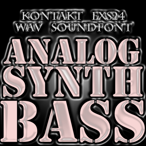 赤盤　Analog Synth Bass オリジナルアナログ極太シンセベース音源　KONTAKT/SOUNDFONT/EXS24