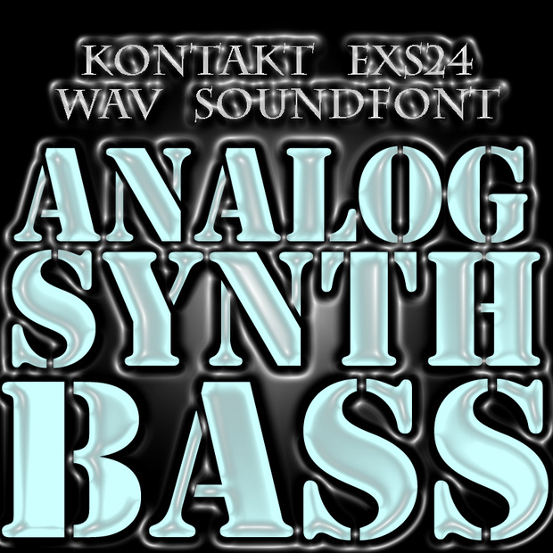 青盤　Analog Synth Bass オリジナル ビンテージ アナログシンセベース音源　KONTAKT/SOUNDFONT/EXS24