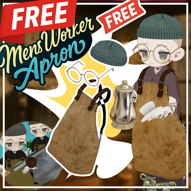 【100fw記念無料】メンズワーカーエプロン/Men's worker apron【まめふれんず】