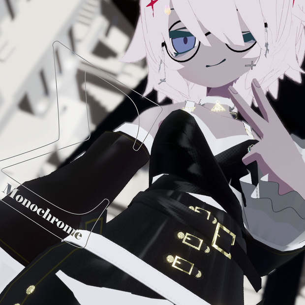 VRChatアバター向け衣装"ΣMonochrome"【35アバター対応】