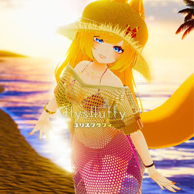 64アバター対応 Ulysfluffy--ユリスフラフィ- (VRChat向け衣装)#mumu_shop