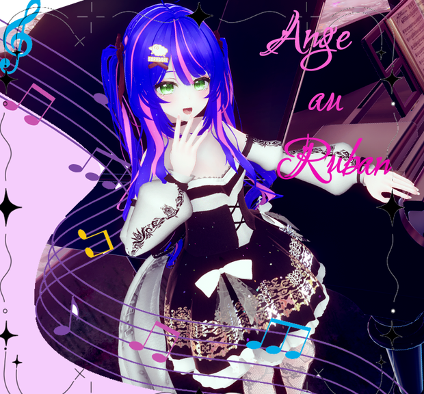 🎵コラボVRChat向け衣装🎵 Ange au Ruban -アンジュ オ リュバン-#mumu_shop