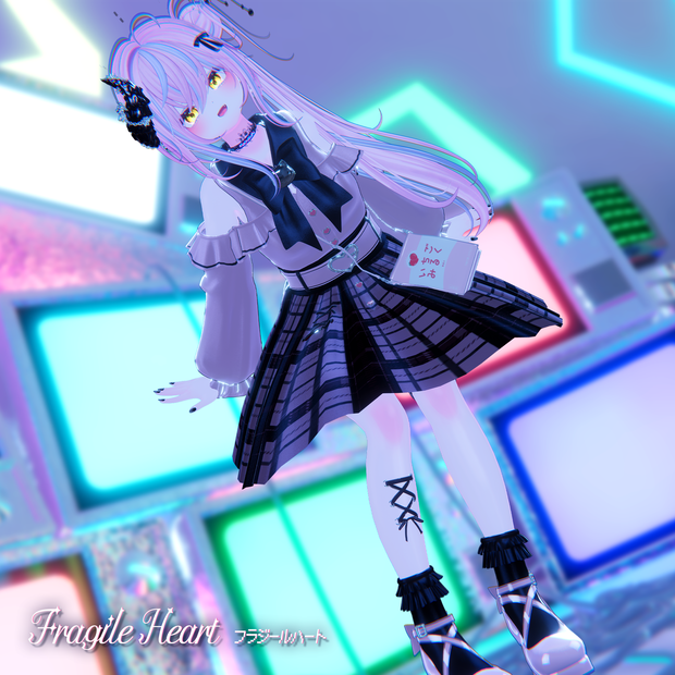 49アバター相当対応地雷風コーデFragile Heart-フラジールハート(VRChat向衣装)#mumu_shop