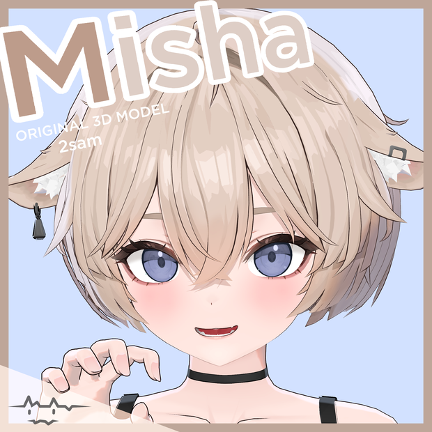 Misha 【オリジナル３Dアバター】VRC／VRM／Warudo