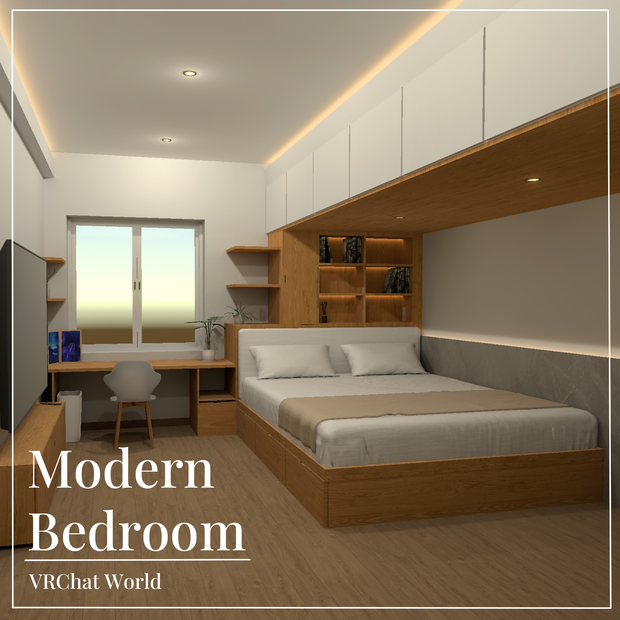 【VRChatワールドアセット】Modern Bedroom