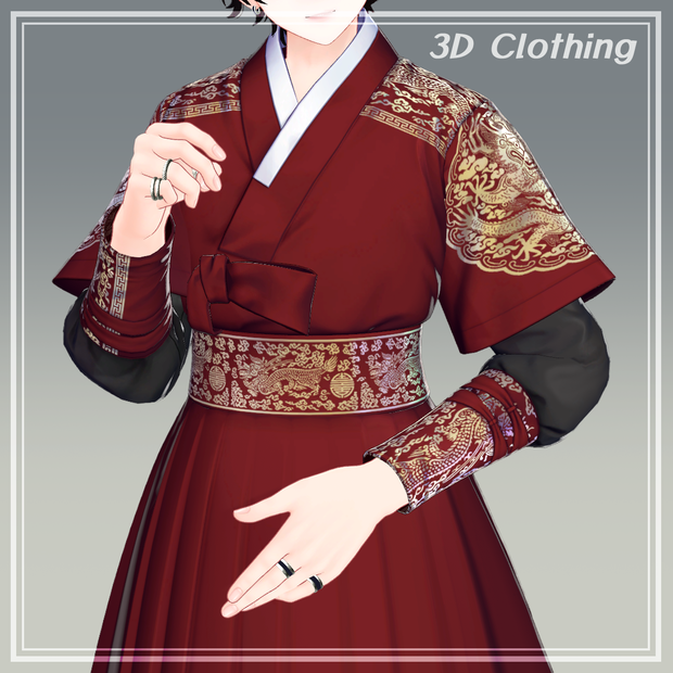Hanbok for men 男性用韓服【彼方/狛乃/墨惺/まめふれんず対応】