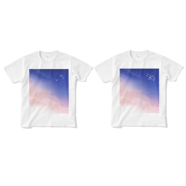 12星座の夜空Tシャツ - Polaris - BOOTH