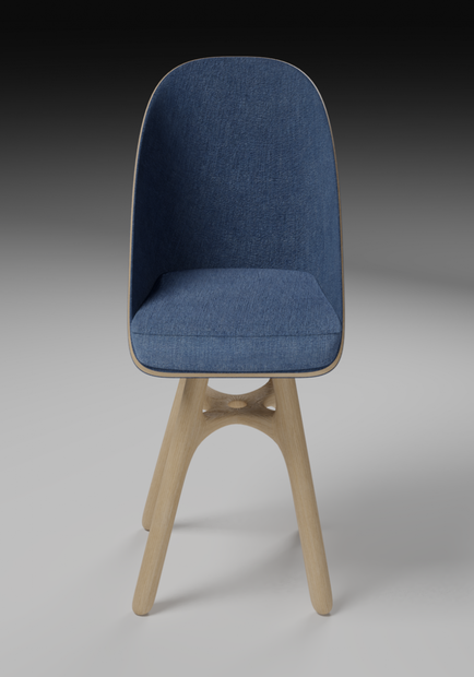Sleek Lounge Chair 3D Model