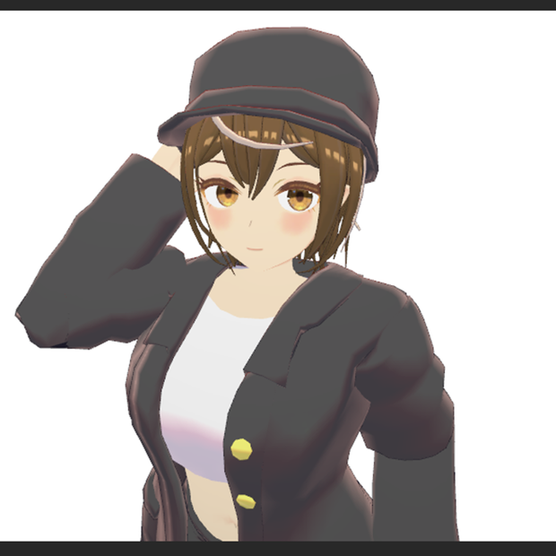オリジナル3Dキャラクター　モカ