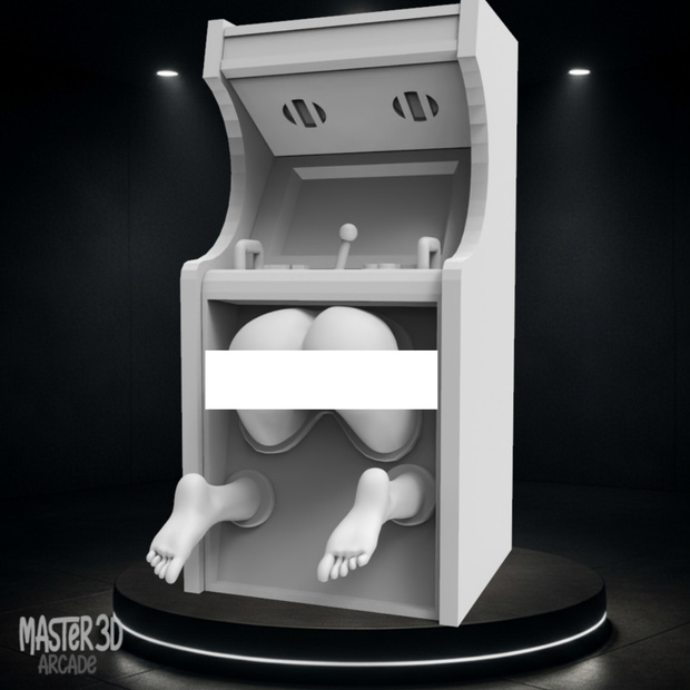 Retro Arcade Trap: Game Over - 3D Printable STL [R-18] レトロアーケードの罠：ゲームオーバー - 3Dプリント用STL [R-18]