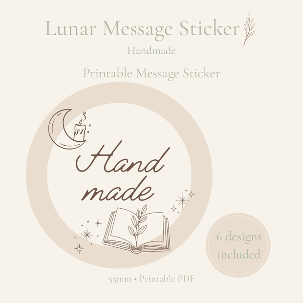 Lunar Message Sticker(Handmade)