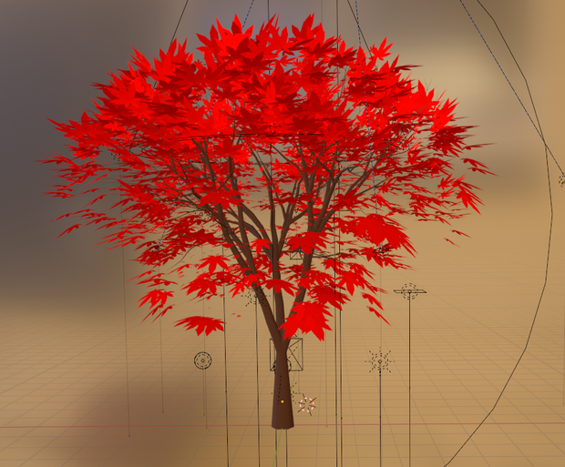 紅葉の木
