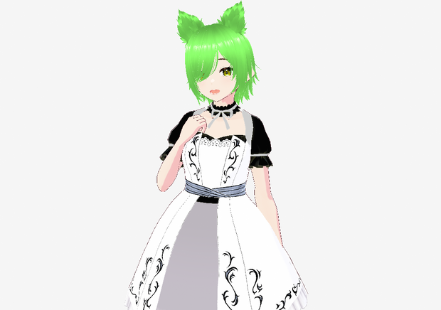 ゴシックメイドミミ　vrm&Vroidセット