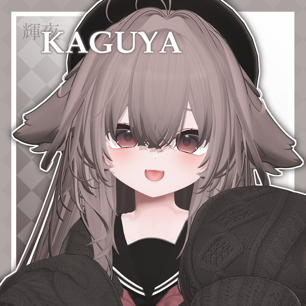 九尾オリジナル3Dモデル「輝夜」-kaguya-