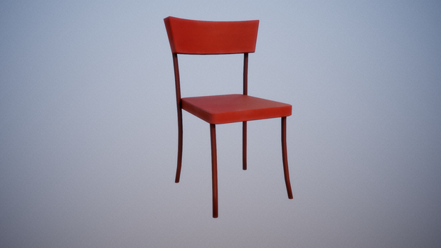 Vintage chair Low Poly