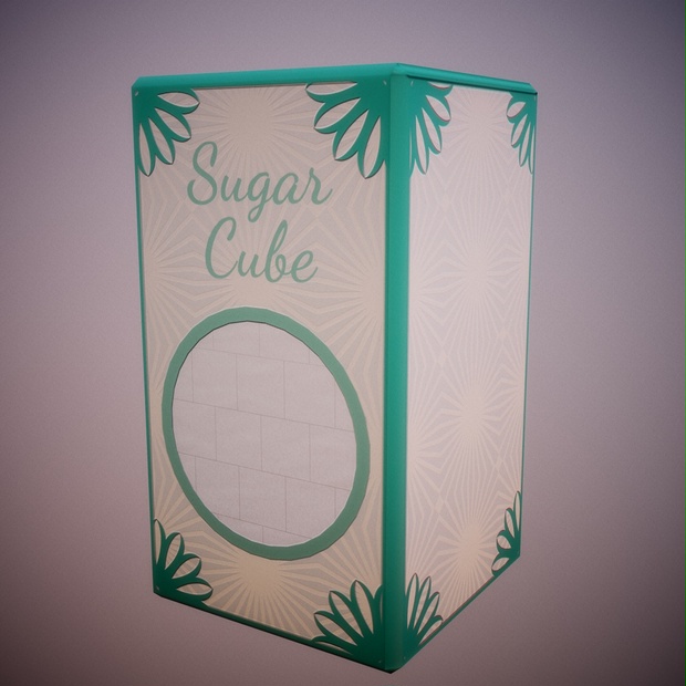 Sugar Box Low Poly Millith's Corner BOOTH