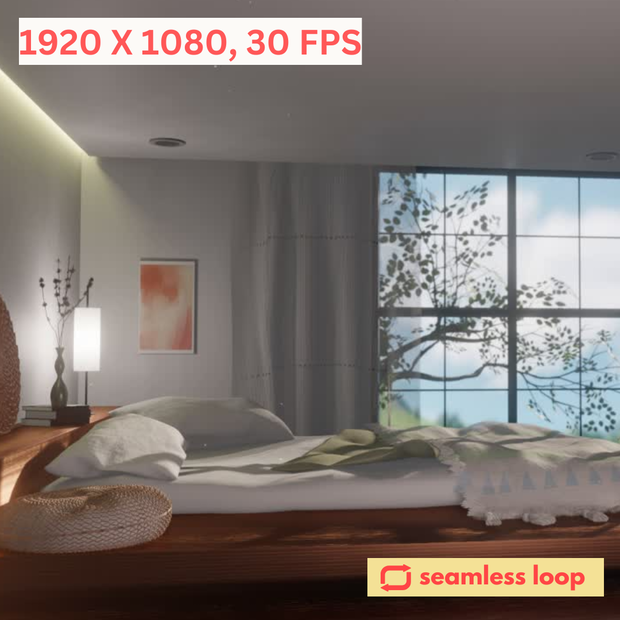 【Animated Background】Cozy & Stylish Contemporary Bedroom