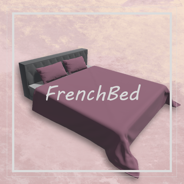 【VRC想定】軽量 フレンチベッド