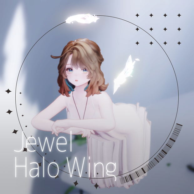 【パーティクル付き】Jewel Halo Wing（MA設定済み）