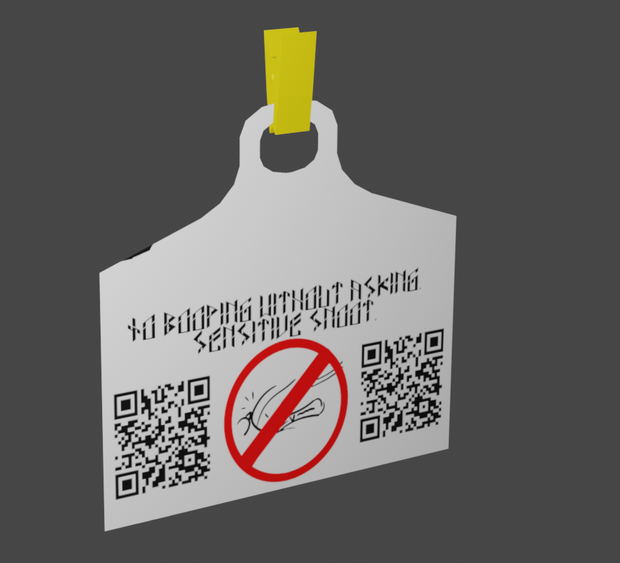 [FBX] Nametag/Simple Badge