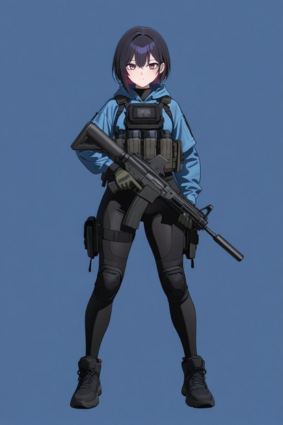 アサルトライフルを持った少女たち