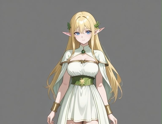 （立ち絵素材）エルフ族な女性たち