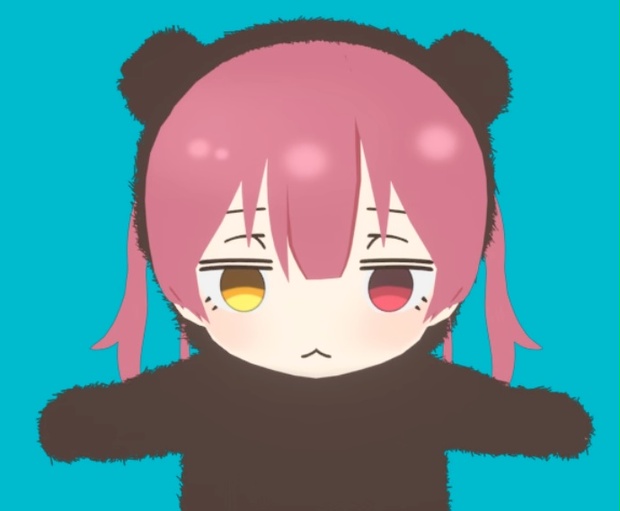【Free DL】宝鐘クマリン 非公式3Dモデル
