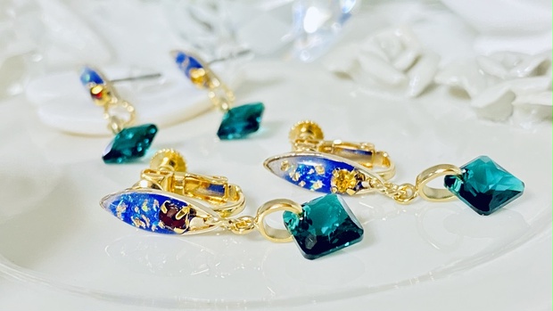 574】ハロウィン レジンヘアゴム 4個セット ハンドメイド 【Aー574