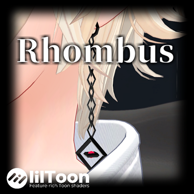 【無料】VRChat想定イヤリング -Rhombus-