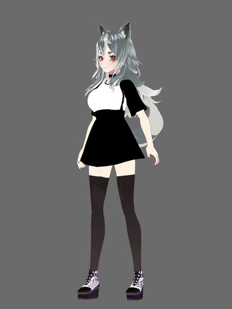 Vroid outift - Dress with shirt