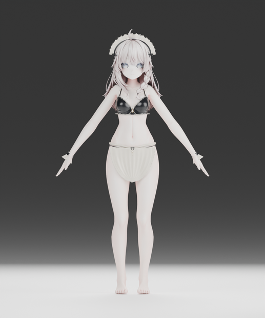 【しなの／マヌカ／ミルティナ対応】PEARL SERVICE｜黒サテン＆花レース・取外しエプロン - VOILE 35