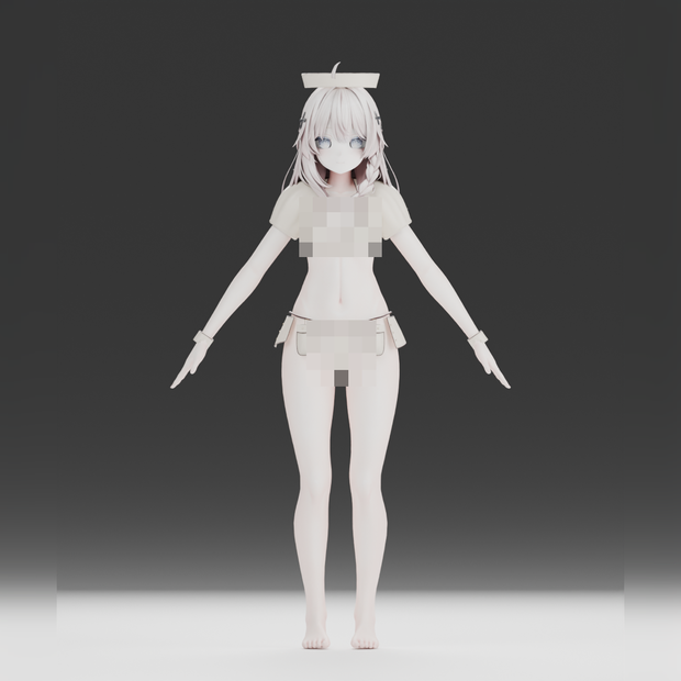 【しなの対応】IVORY CARE B｜象牙色サテン＆ボルドー縁のナース - VOILE 50