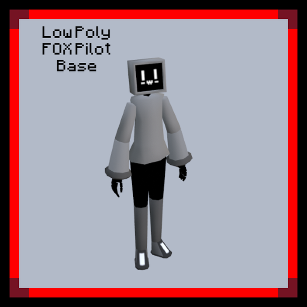 Low Poly FOX Pilot Base ローポリFOXパイロットベース