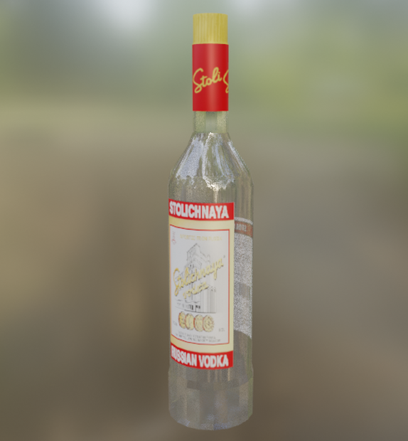 【3Dモデル】ウォッカ　酒瓶