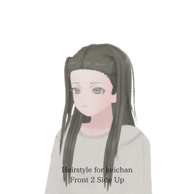 【Hairstyle for keichan】Front 2 Side Up