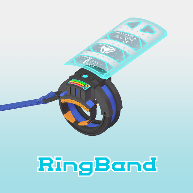 【3Dモデル】RingBand-リングバンド【多機能ギミックつき】