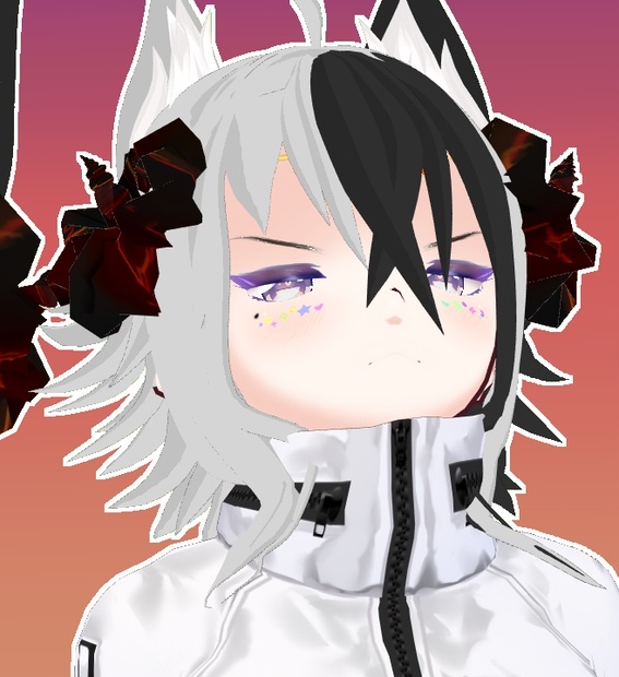 [FREE] VROID Devil Horns Circlet Hair Preset yatsu BOOTH