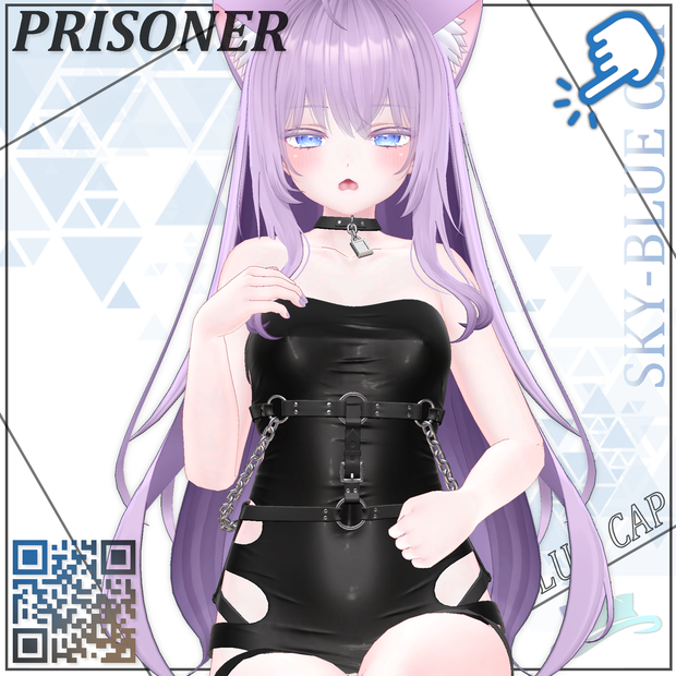【7アバター対応】PRISONER 囚人服 + Belt Boots ベルトブーツ 