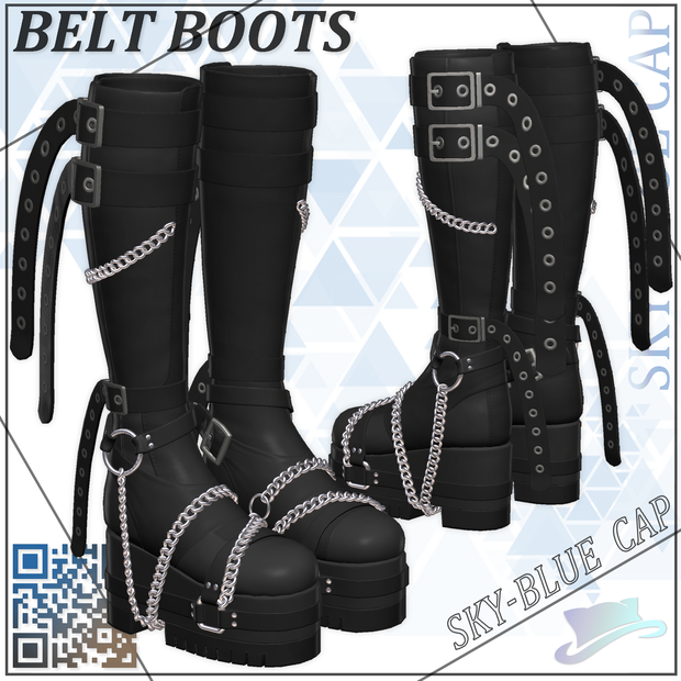 【11アバター対応】Belt Boots ベルトブーツ 