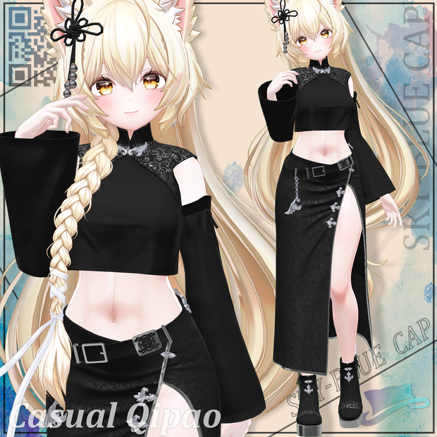 【19アバター対応】Casual Qipao 