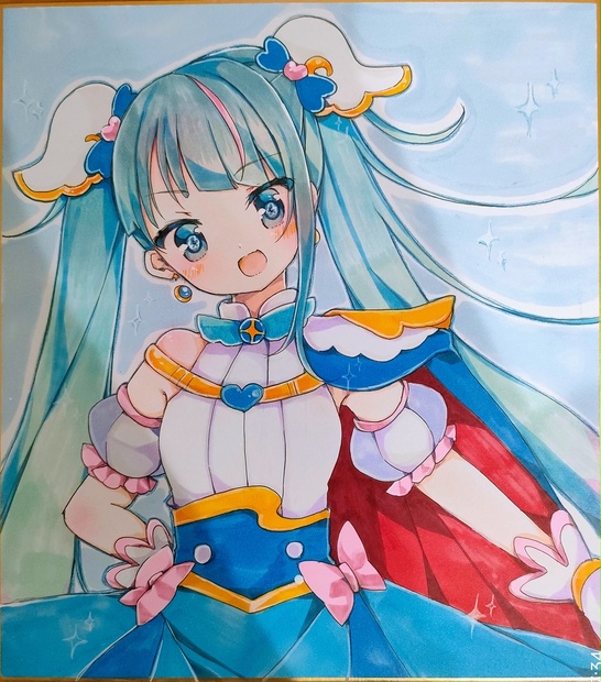 Yahoo!オークション - ☆同人手描きイラスト☆美少女 - 手描き