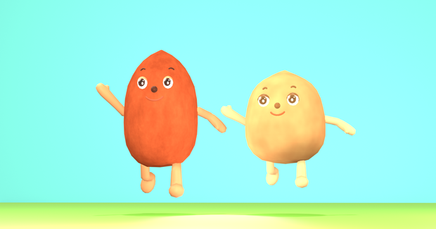 ローポリ３Dナッツブラザーズ