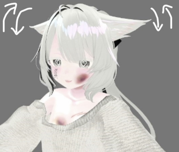 ♡多種アバター対応の耳しっぽ動きアニメーション♡