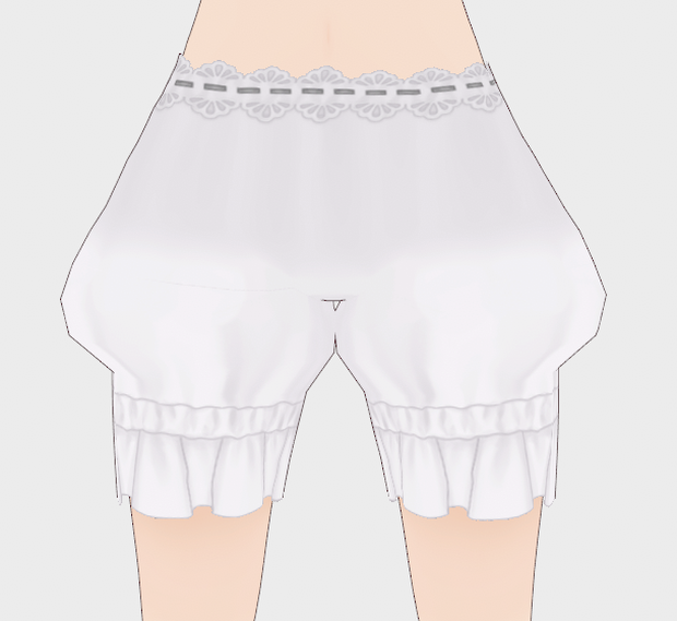 【VRoid正式版用】ドロワーズ（かぼちゃパンツ）