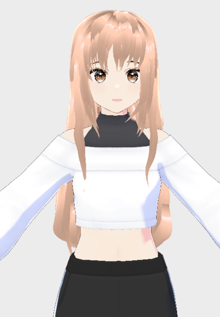 Vroid long hair