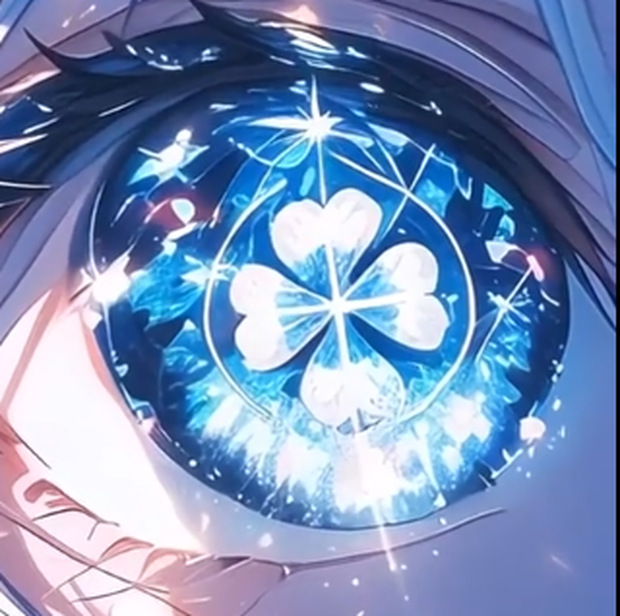 vroid blue clover eyes